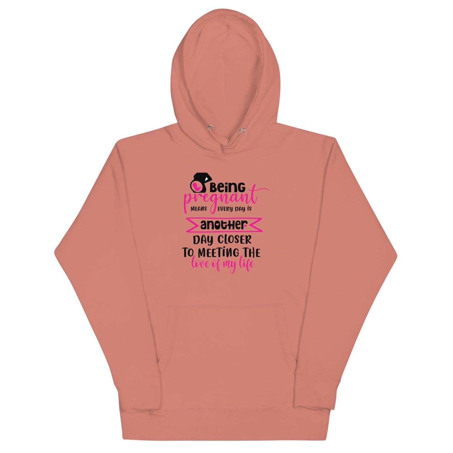 Being Pregnant Means Every Day is Another Step Closer To Meeting the Love of My Life Unisex Hoodie