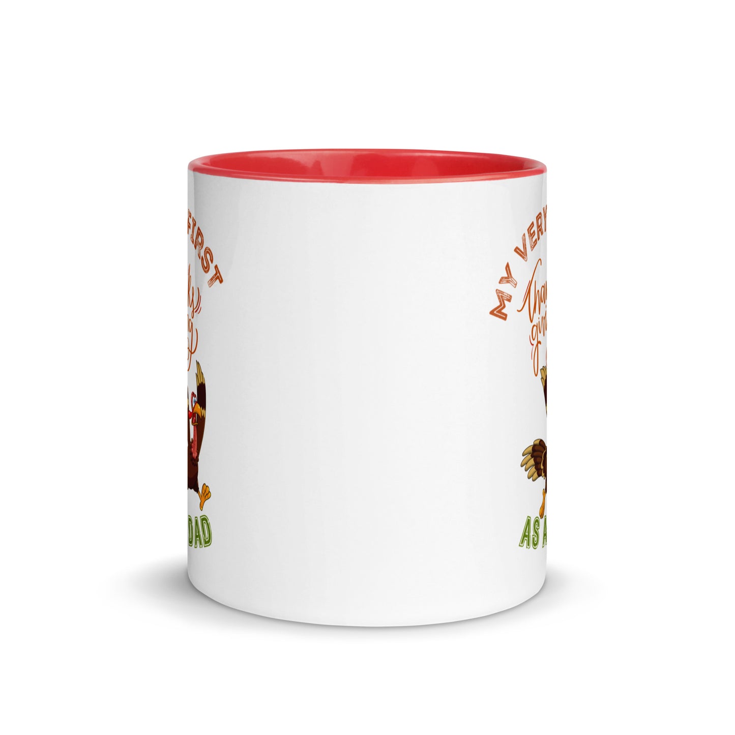 My Very First Thanksgiving as a Dad Mug with Color Inside