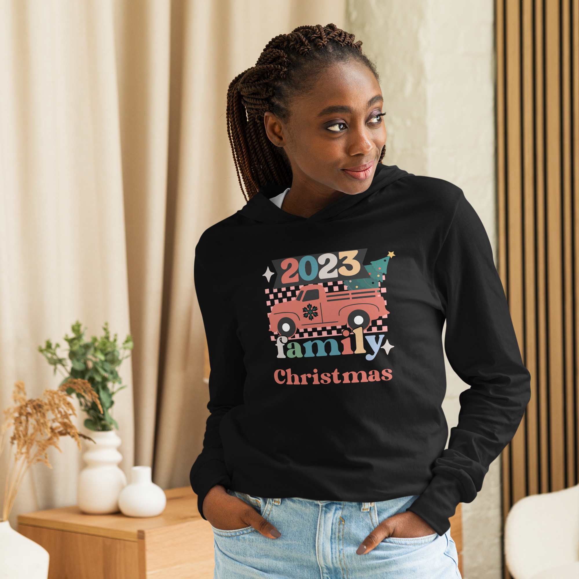 T-Shirts Hooded Long Sleeve
