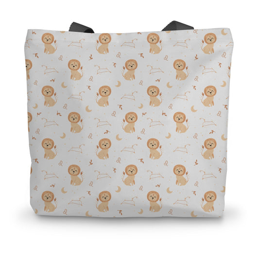 Leo Pattern Canvas Tote Bag