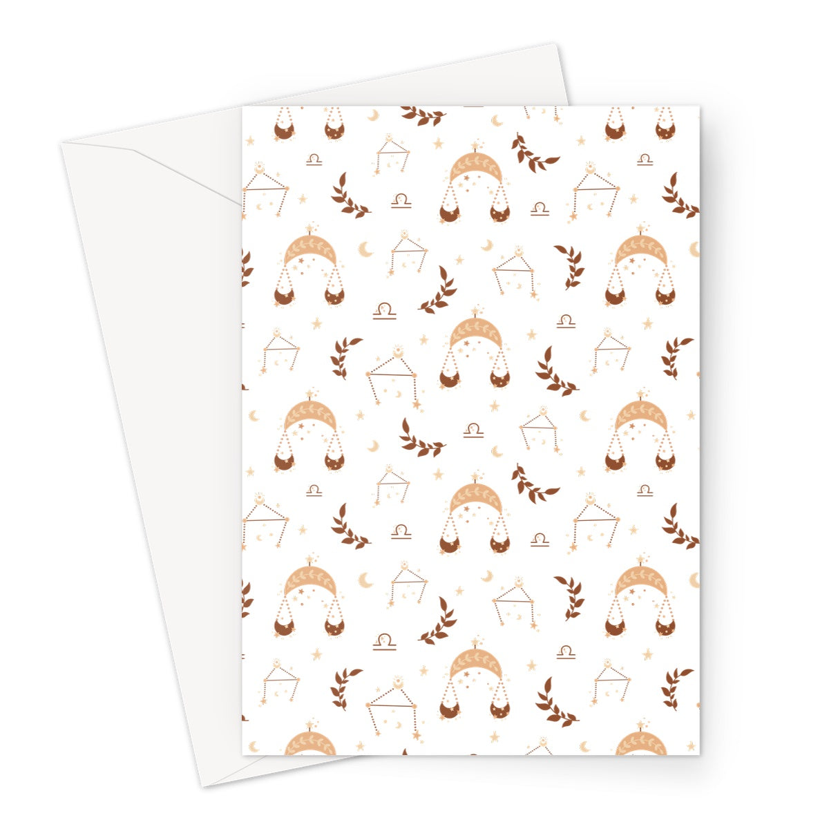 Libra Pattern Greeting Card