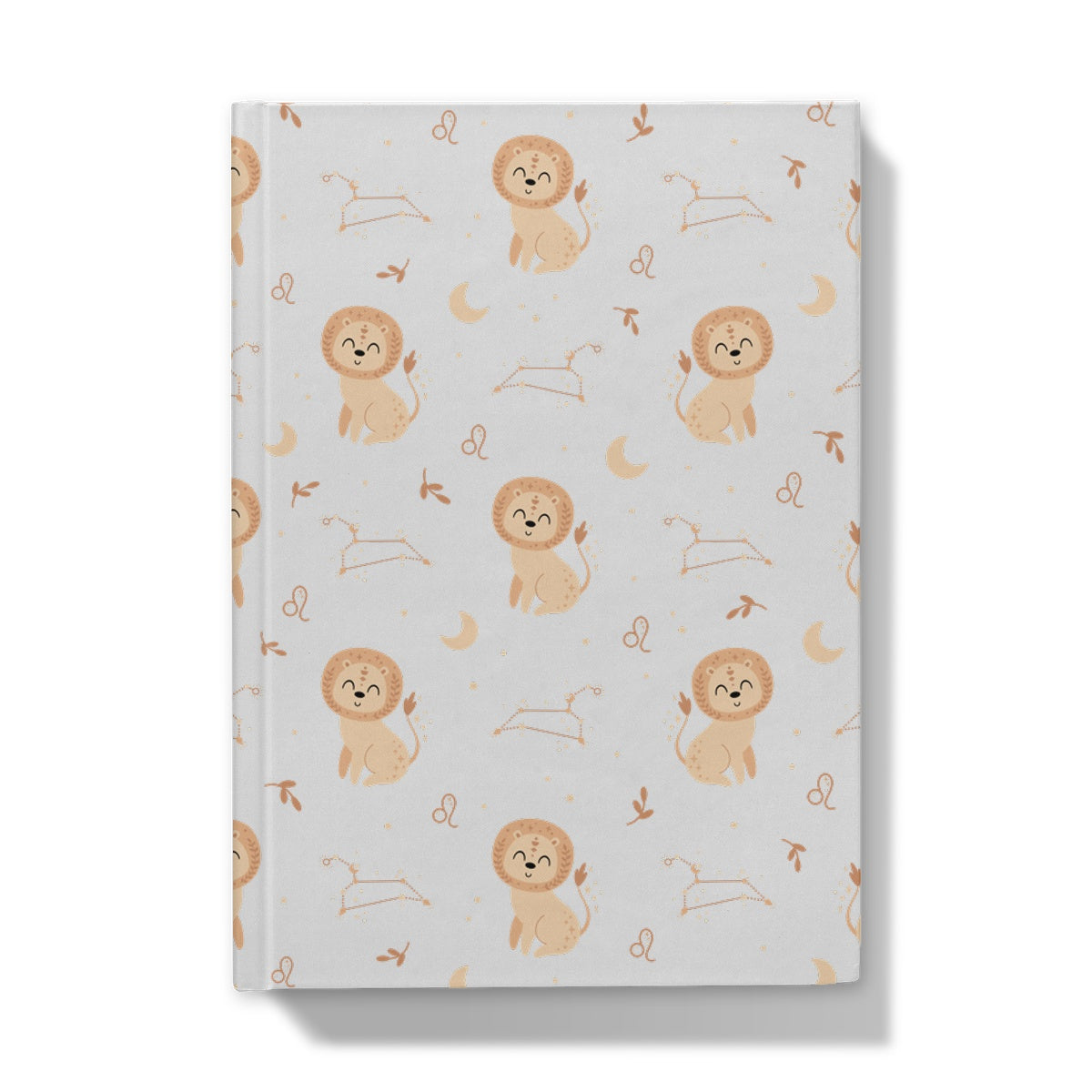 Leo Pattern Hardback Journal