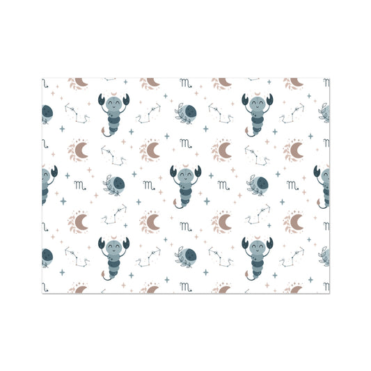 Scorpio Pattern Wall Art Poster