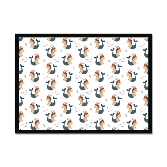Capricorn Pattern Framed Print