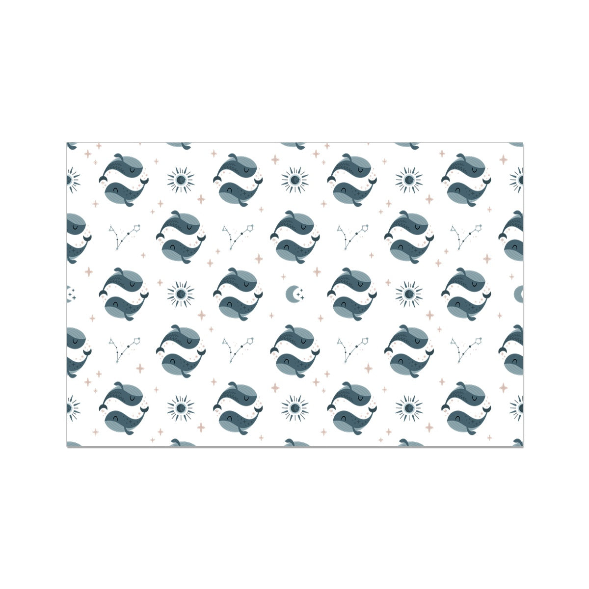 Pisces Pattern Rolled Eco Canvas