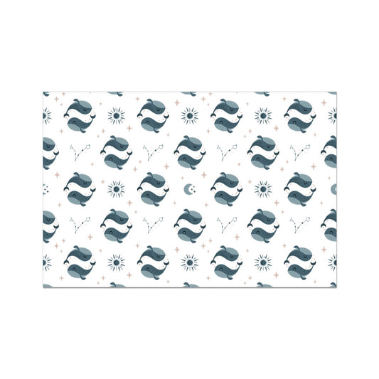 Pisces Pattern Rolled Eco Canvas