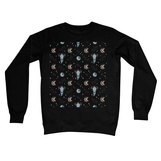 Scorpio Pattern Crew Neck Sweatshirt