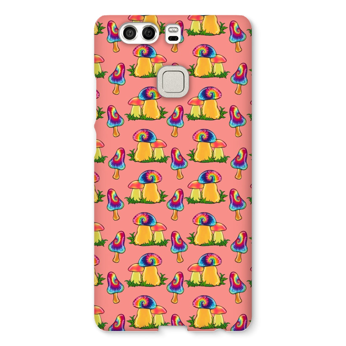 Retro Mushroom Pattern - Pink Snap Phone Case