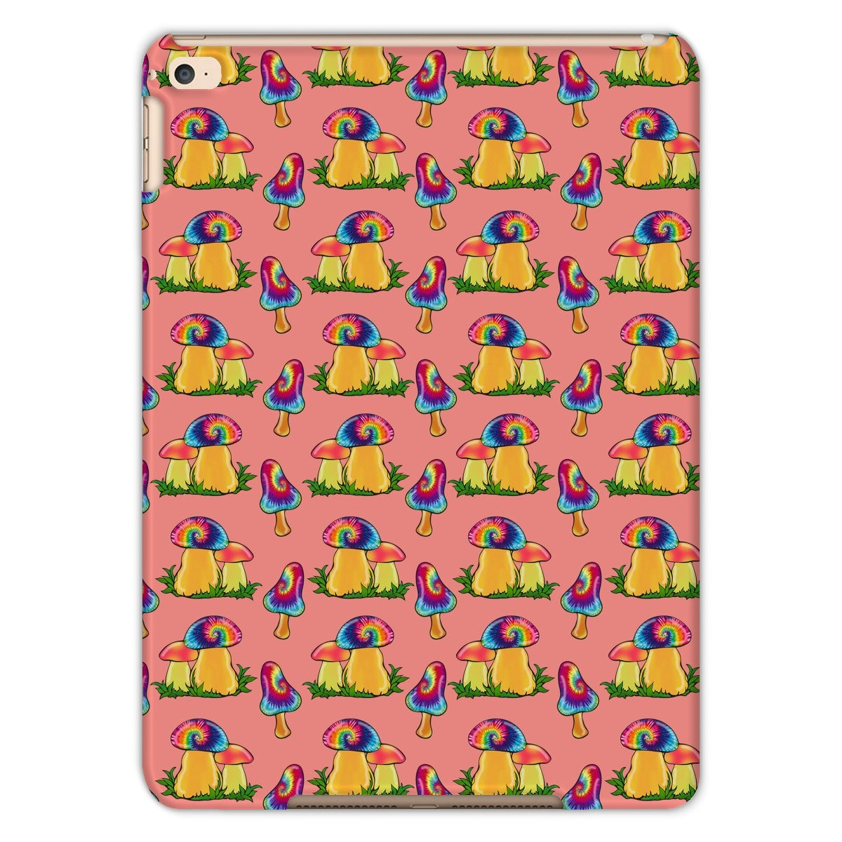 Retro Mushroom Pattern - Pink Tablet Cases