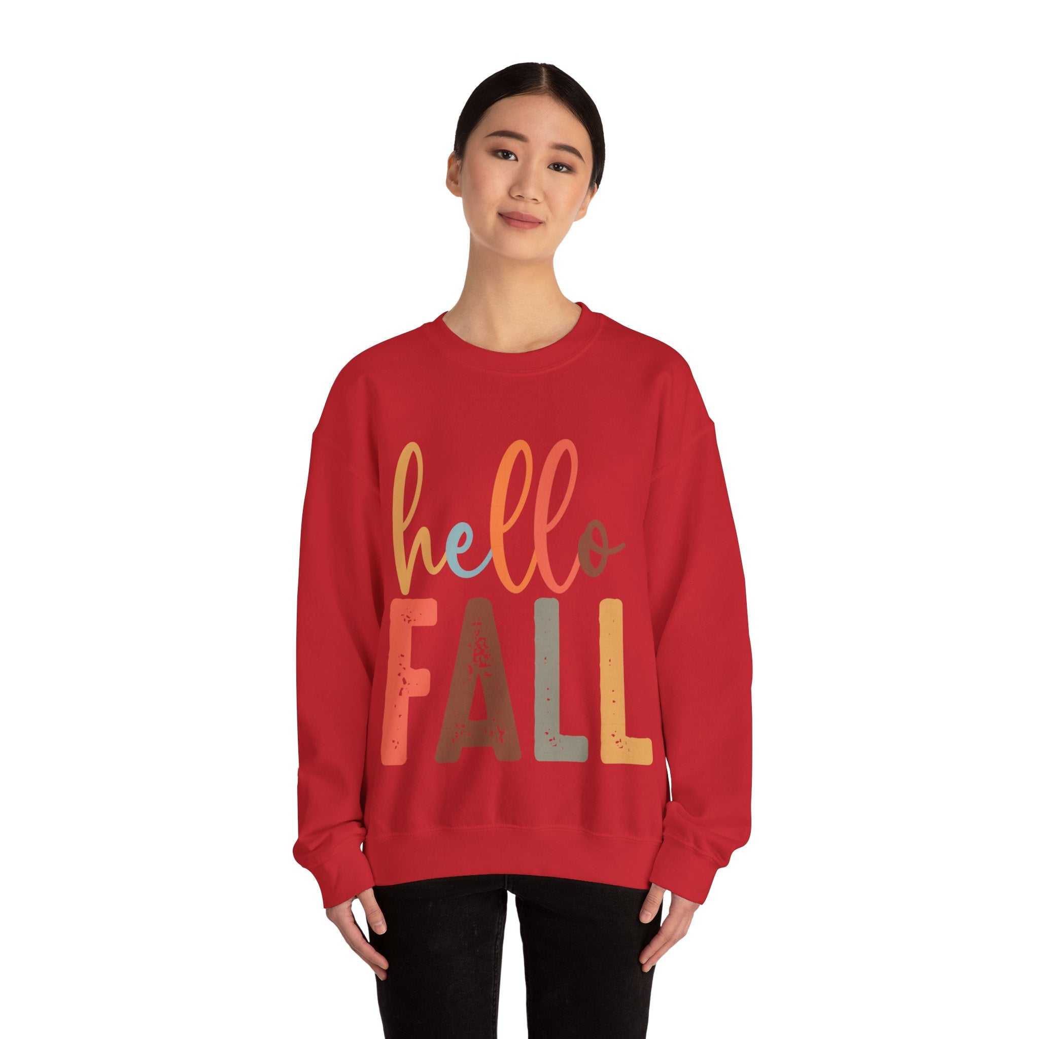 Hello Fall, Hellow Fall Sweatshirt,  Unisex Heavy Blend™ Crewneck Sweatshirt