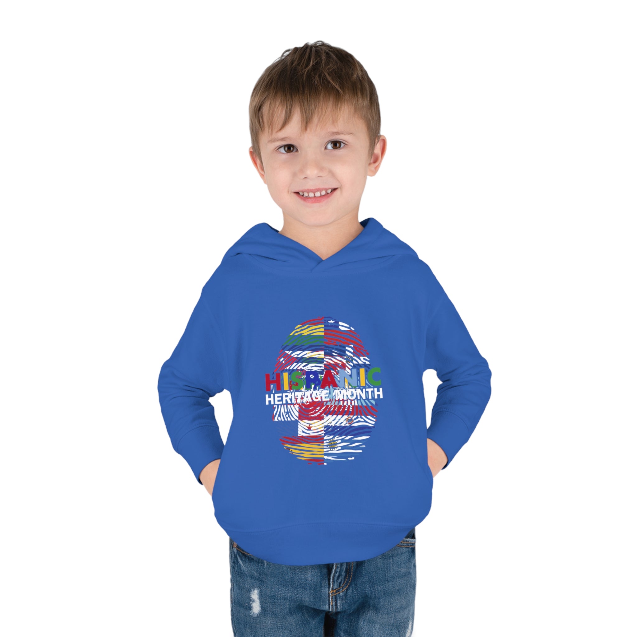 Flag Fingerprint - Hispanic Heritage Month Toddler Hoodie