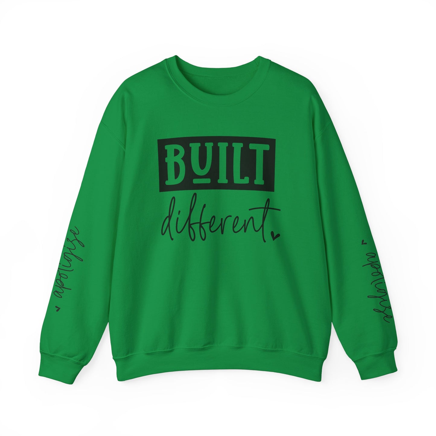 Built Different & Don't Apologise, Unisex Heavy Blend™ Crewneck Sweatshirt