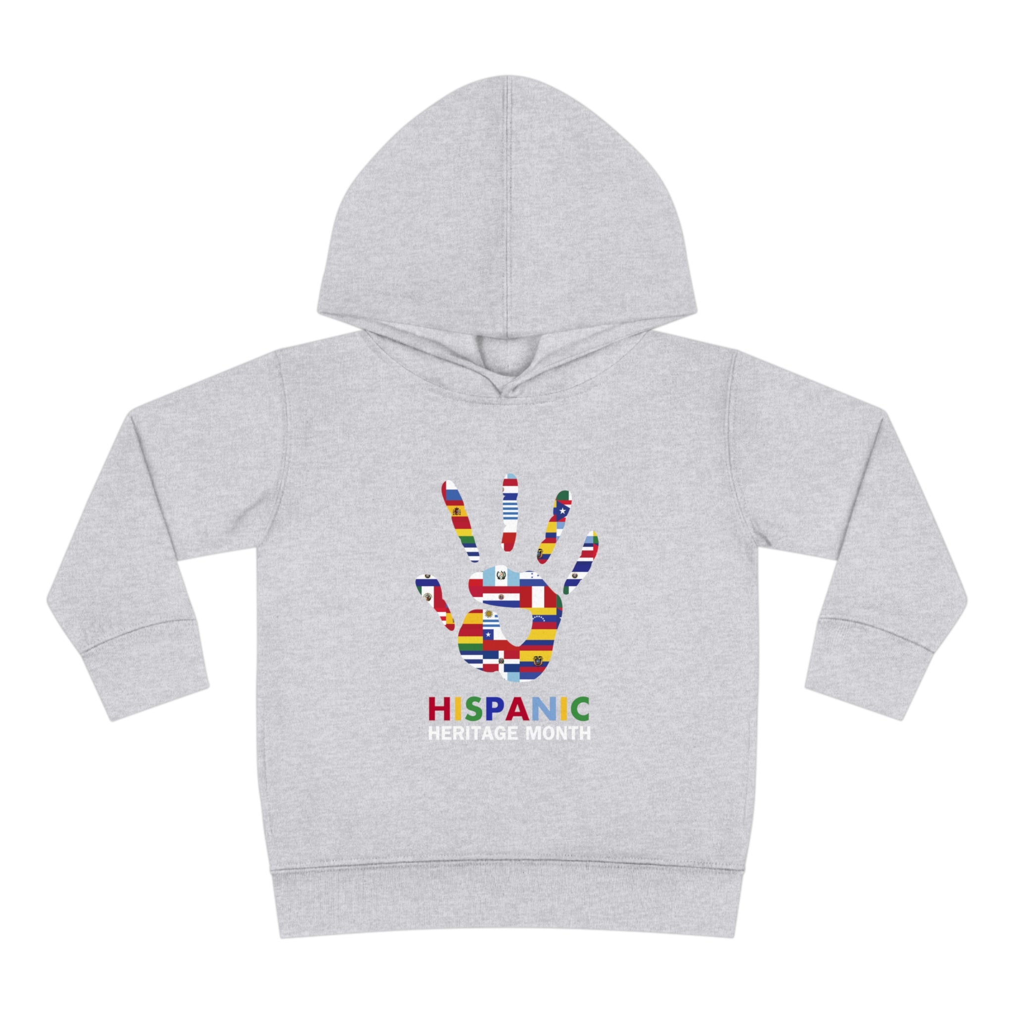 Flag Handprint - Hispanic Heritage Month Toddler Hoodie