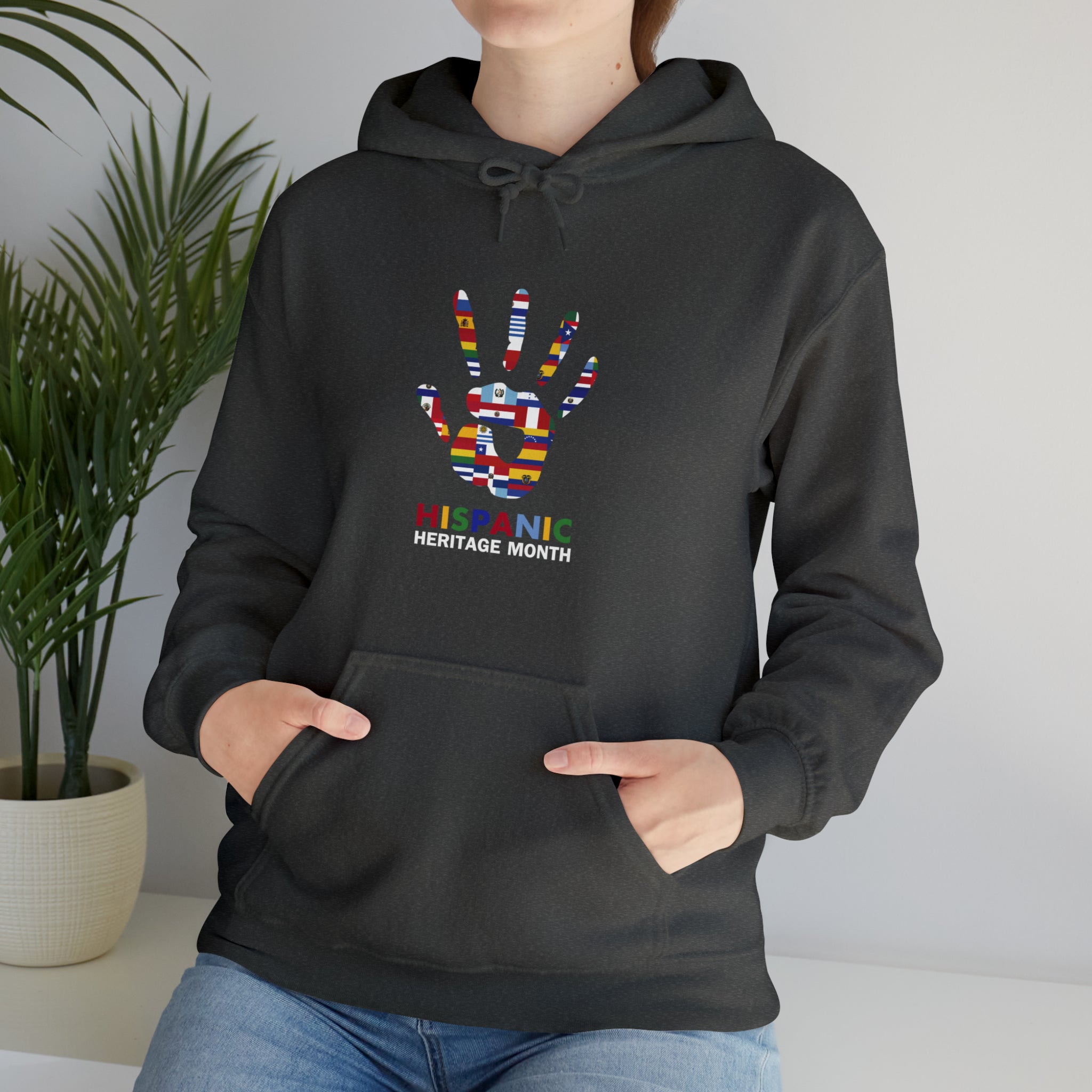 Flag Handprint - Hispanic Heritage Month Unisex Hoodie
