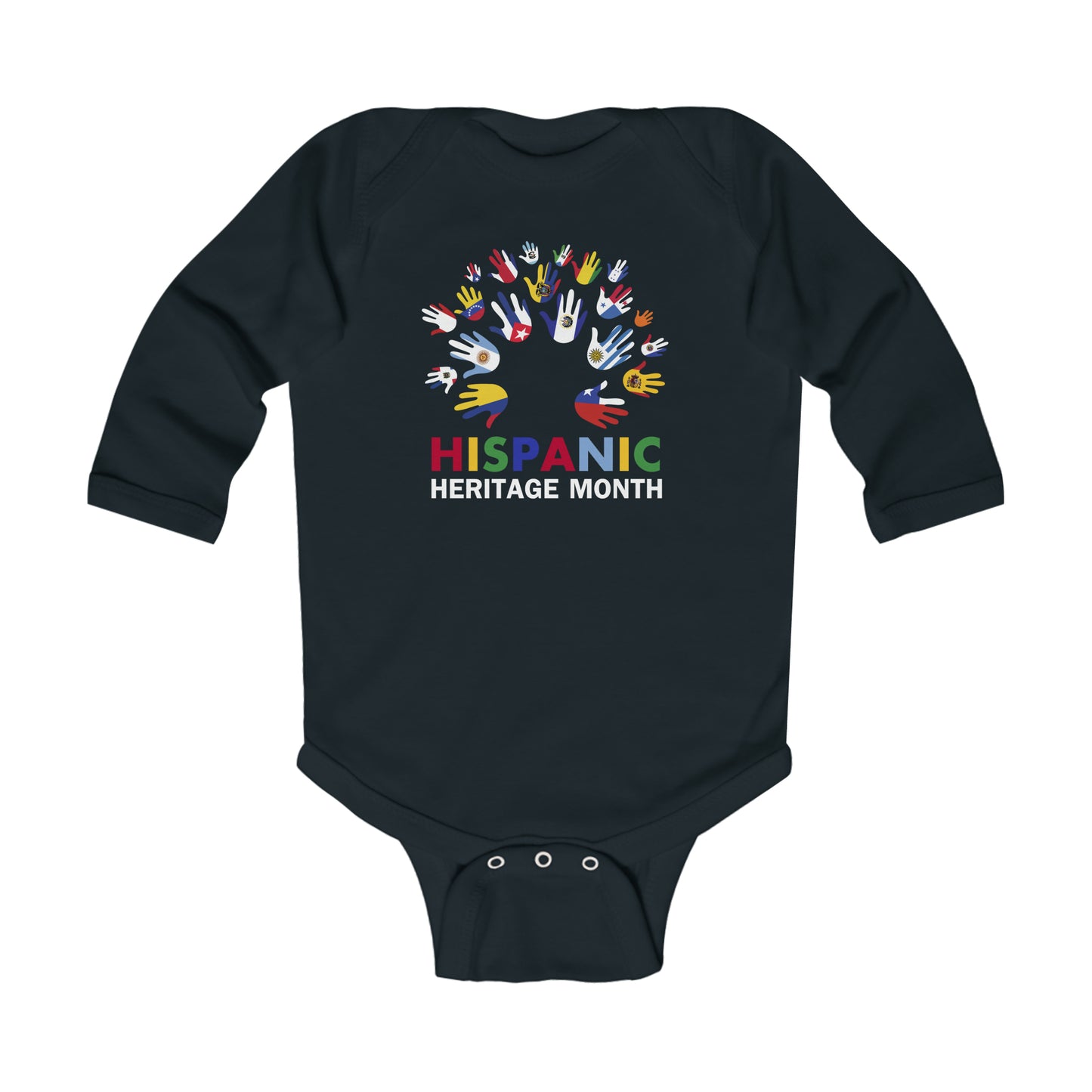 Hispanic Heritage Month Infant Long Sleeve Bodysuit