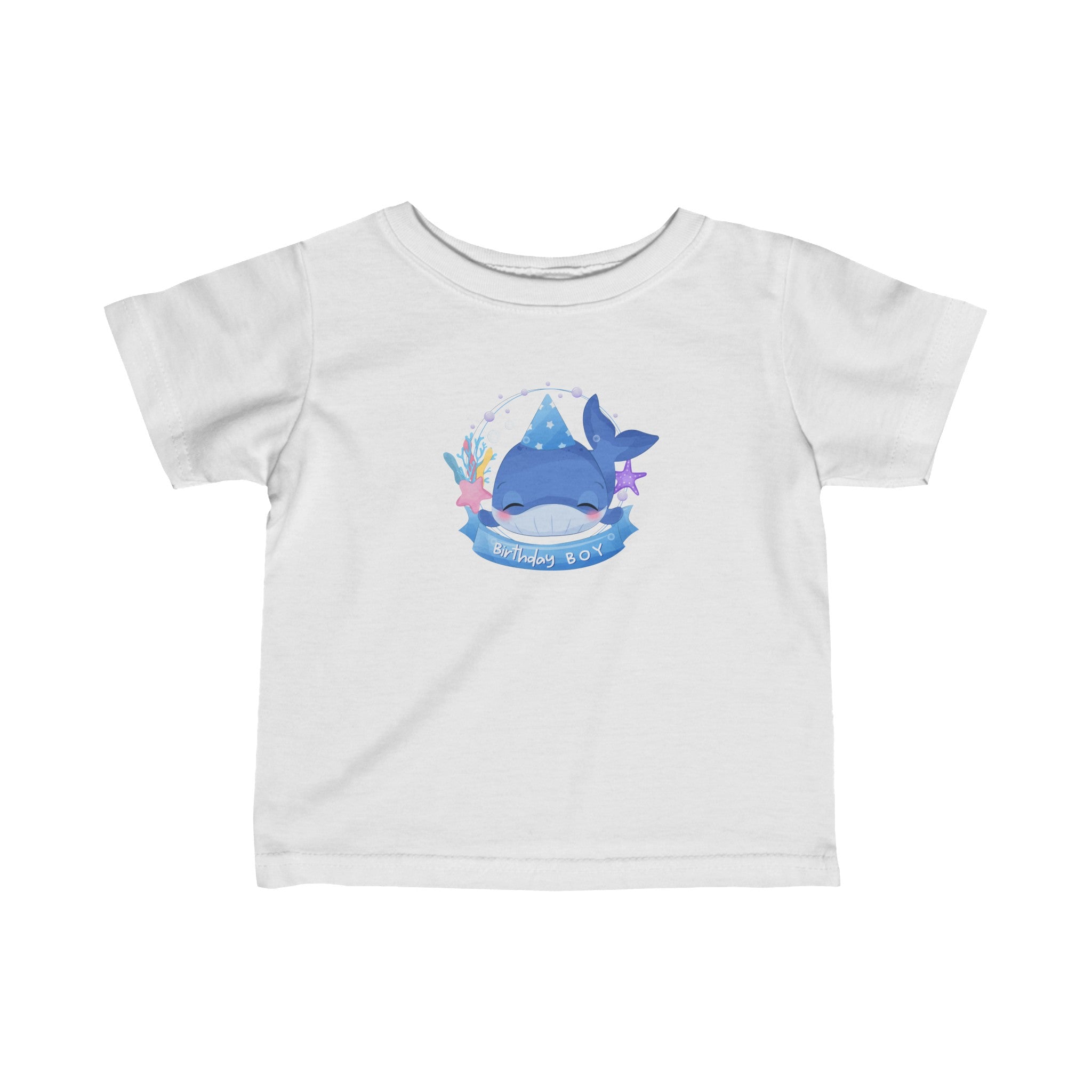 Whale Birthday Boy, Birthday Tee, Boy Birthday Tee, Boy Tee, Infant Fine Jersey Tee
