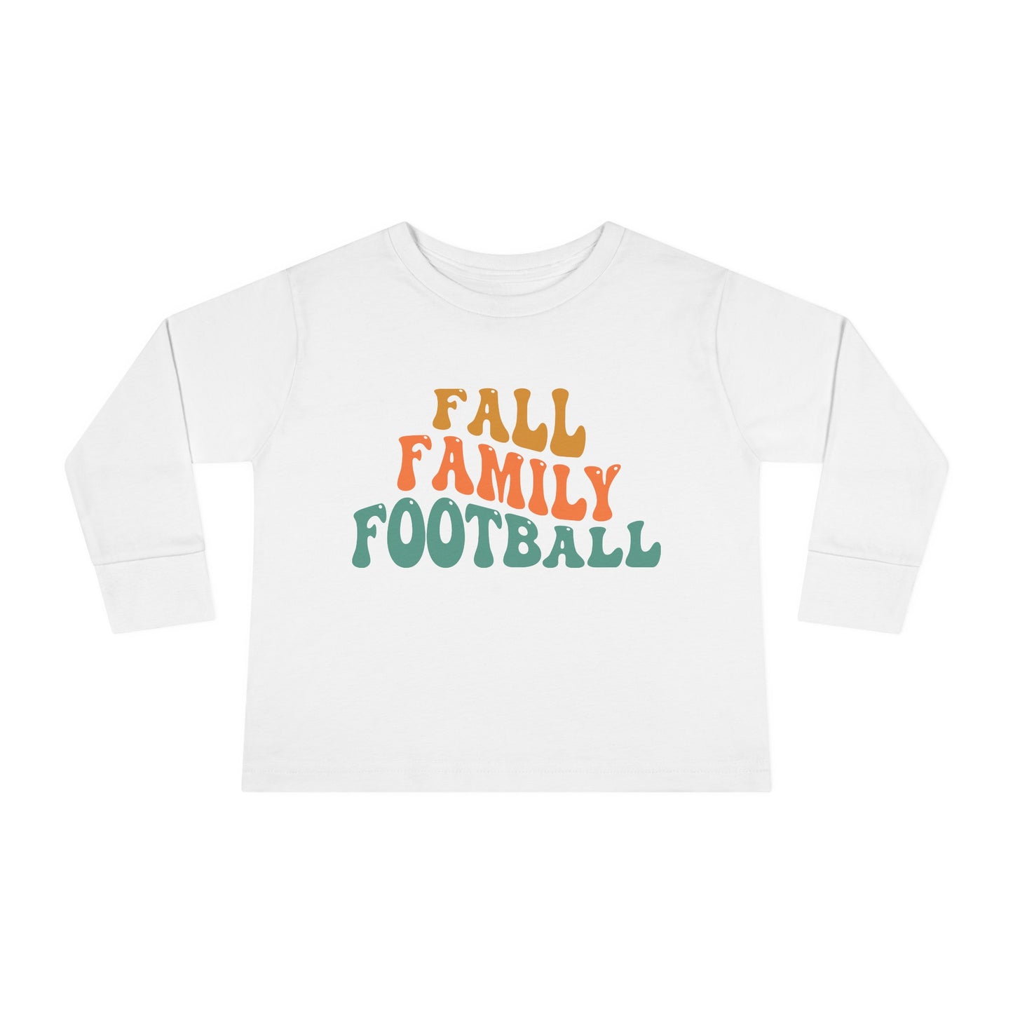 Fall Family Football Toddler Long Sleeve Tee