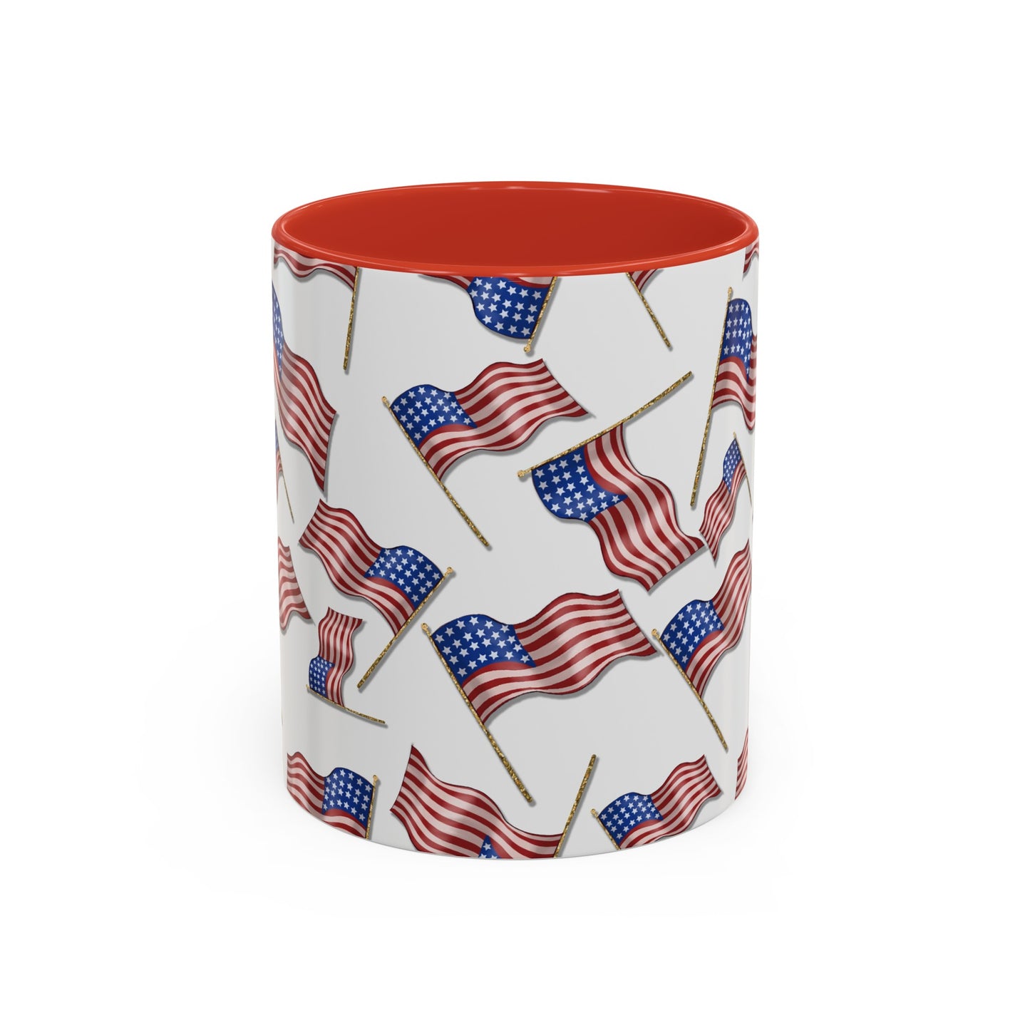 Memorial Day, American Flags, Americana, American, Accent Coffee Mug, 11oz