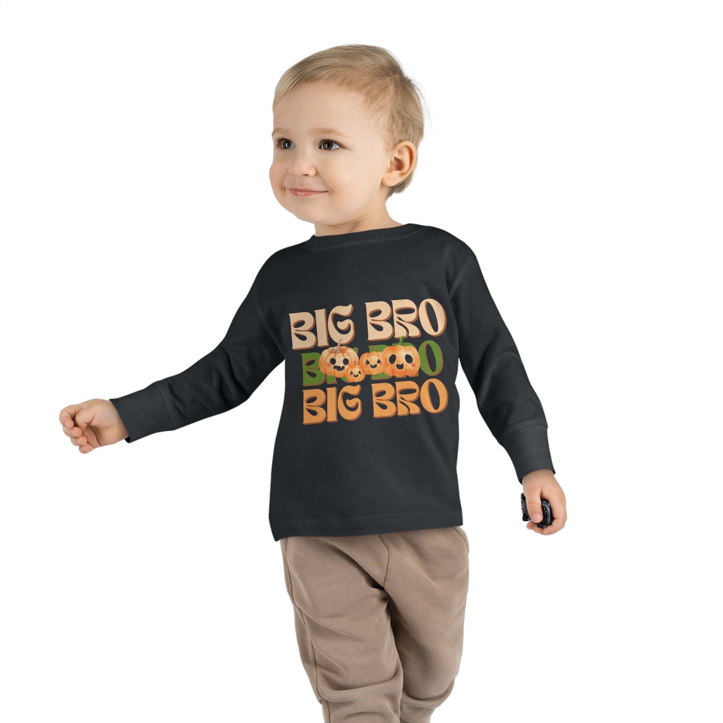 Big Bro Pumpkin Toddler Long Sleeve Tee