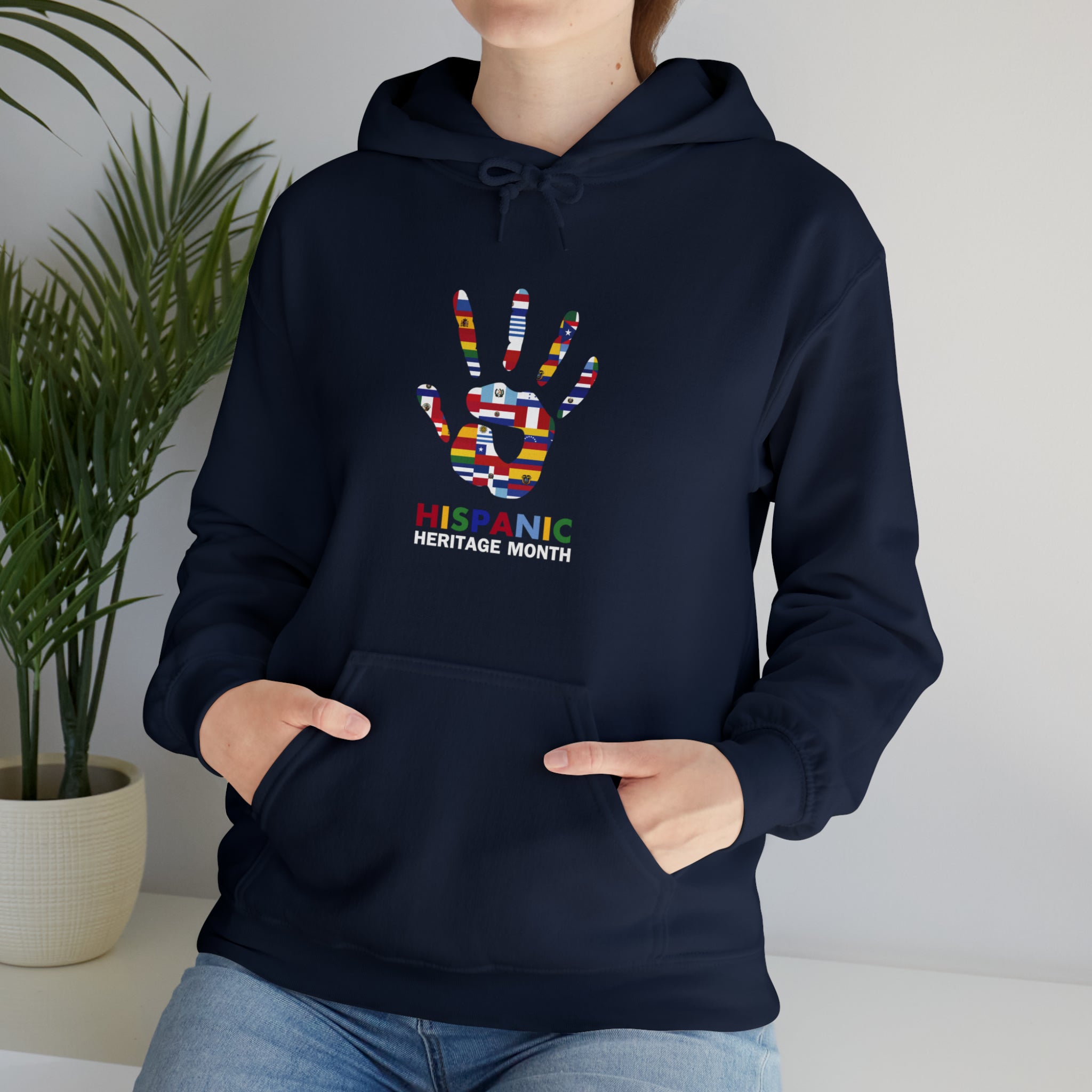 Flag Handprint - Hispanic Heritage Month Unisex Hoodie