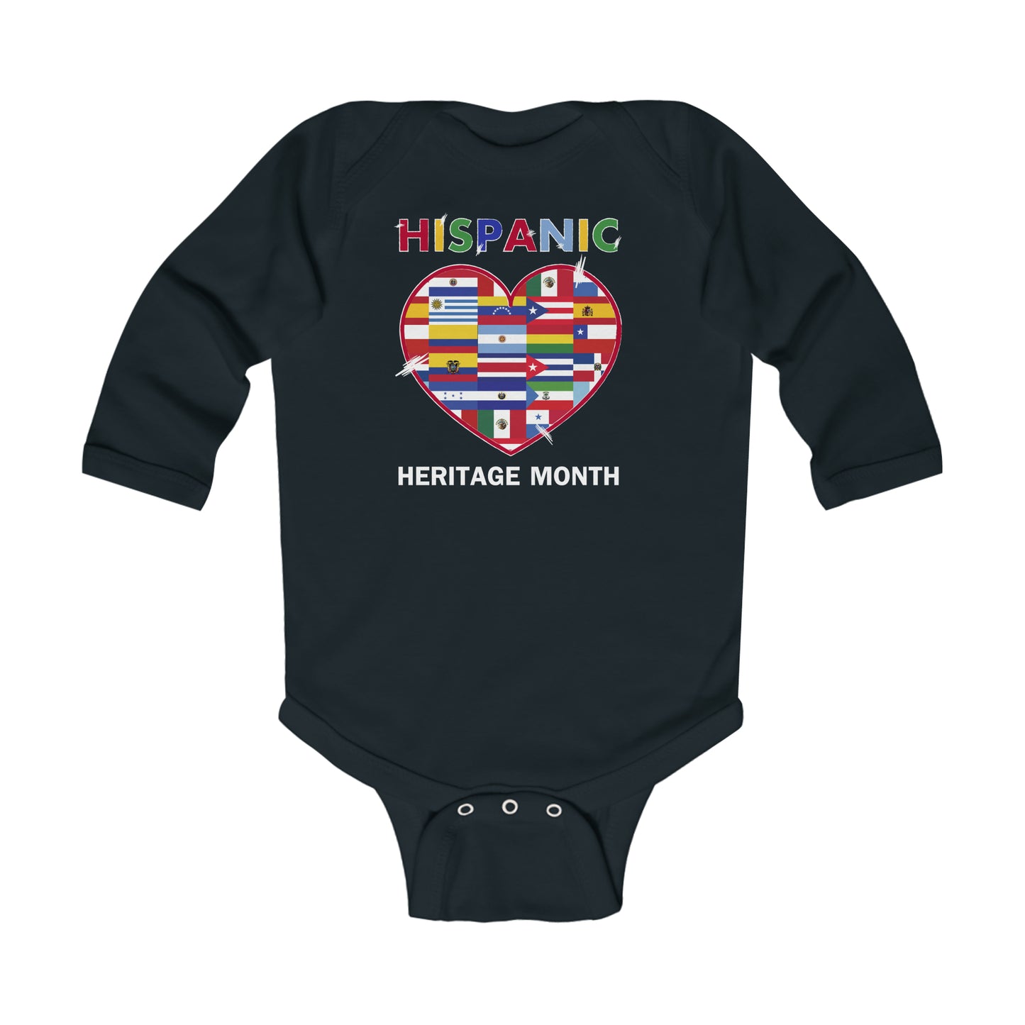 Hispanic Heritage Month Infant Long Sleeve Bodysuit