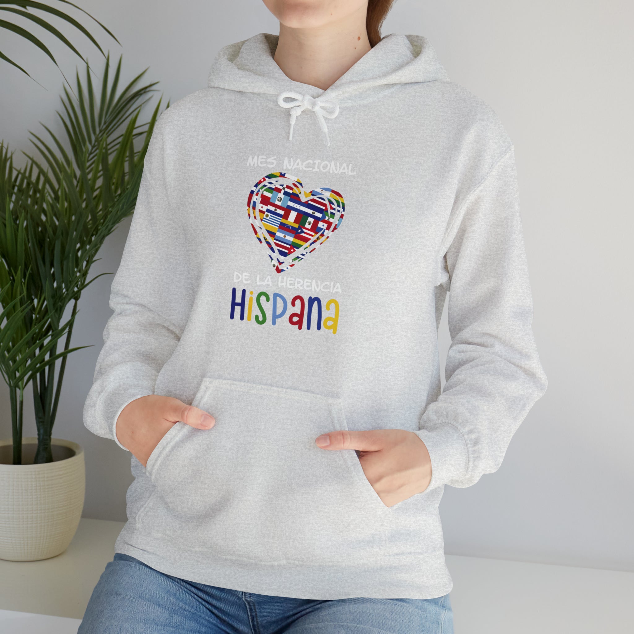 Mes Nacional Heart - Hispanic Heritage Month Unisex Hoodie