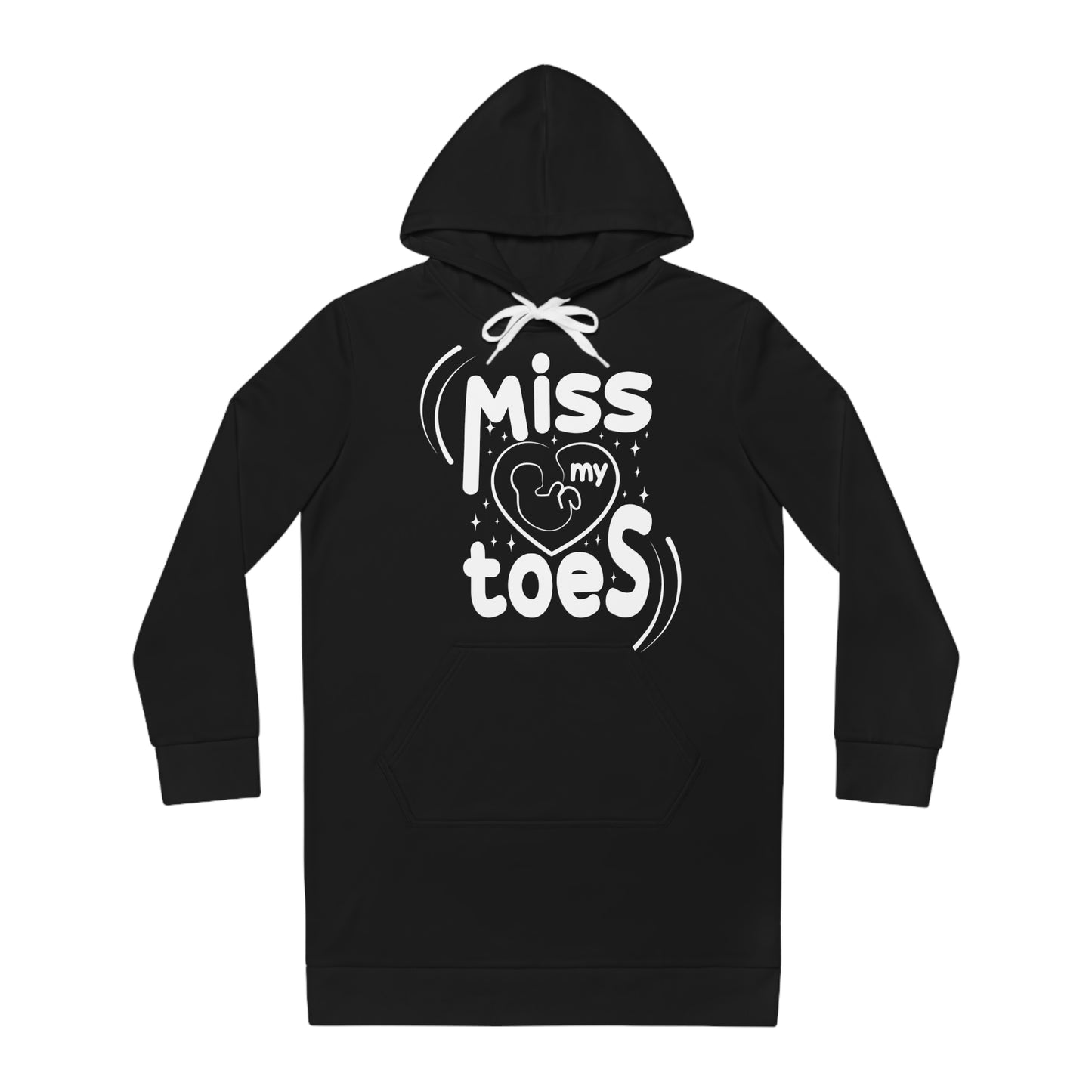 Miss My Toes Women's Hoodie Dress (AOP)