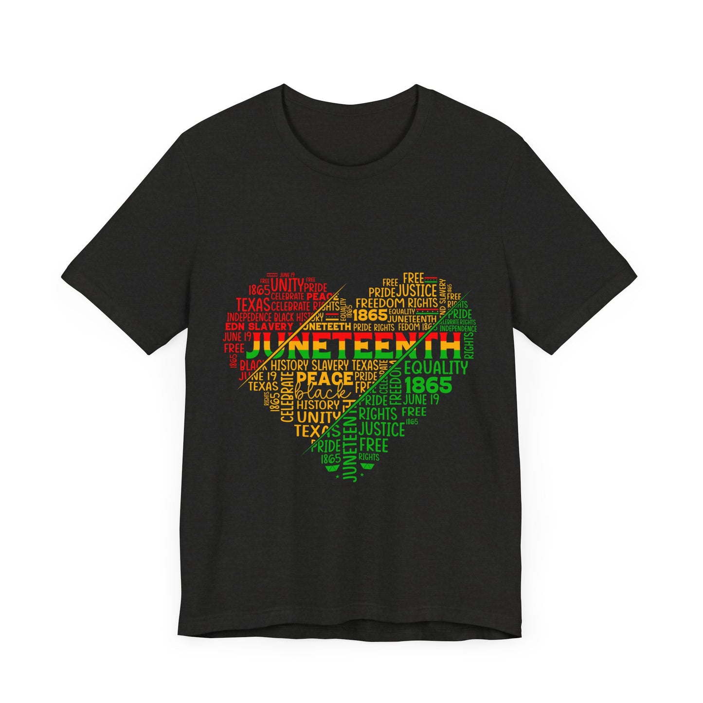 Juneteenth Heart Shirt, Juneteenth shirt unisex, Black Culture, Black History, Black Lives Matter Tee, Juneteenth T-Shirt, Free-ish Shirt, Unisex Jersey Short Sleeve Tee