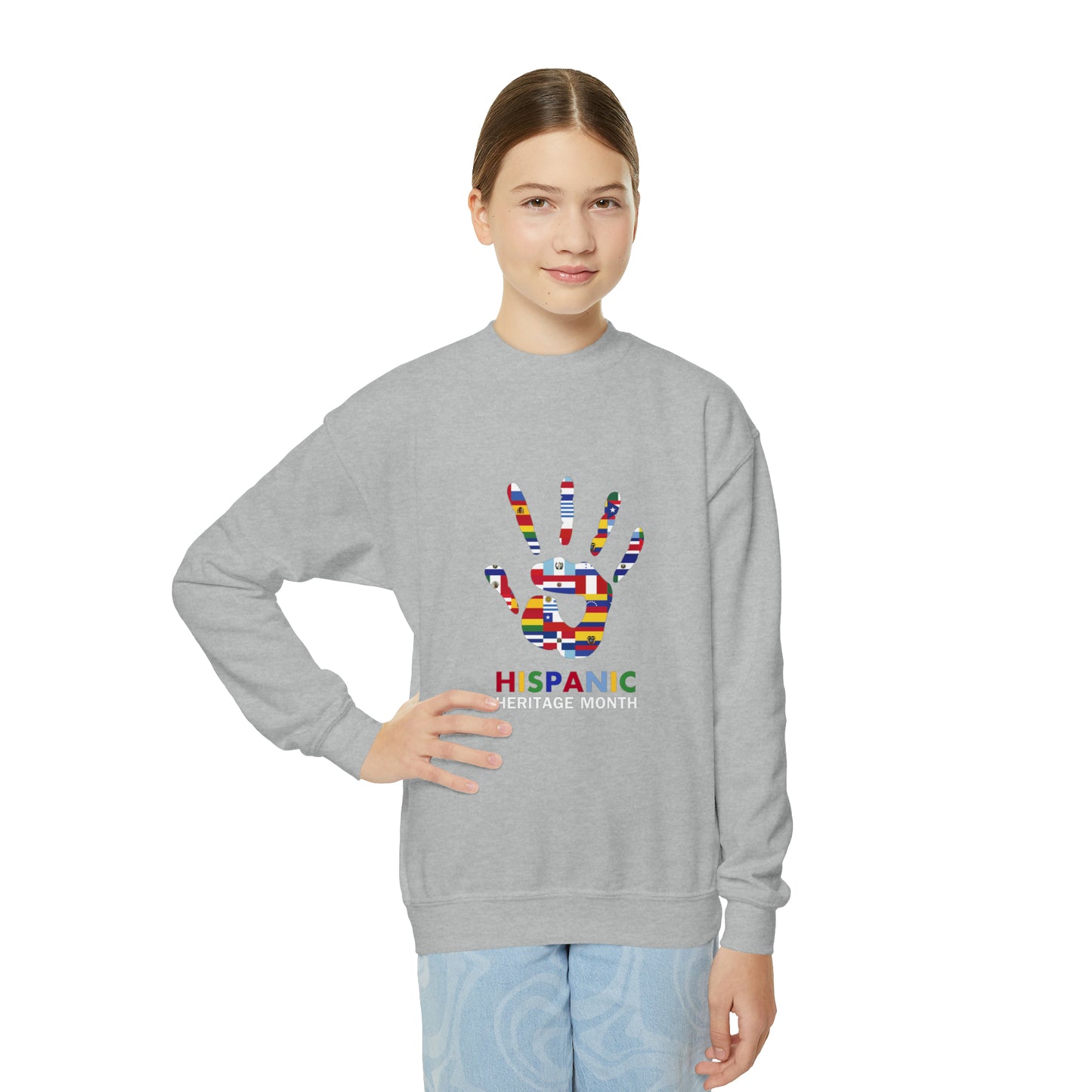 Hispanic Heritage Month Youth Crewneck Sweatshirt