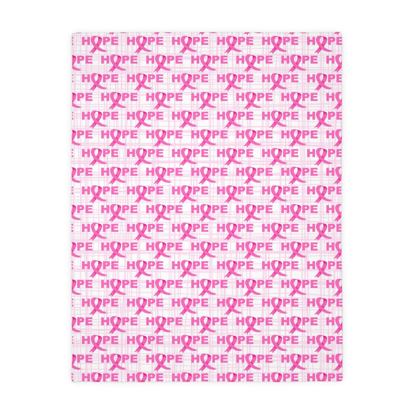 Breast Cancer Awareness, BCA Blanket, Breat Cancer Blanket, Velveteen Microfiber Blanket (Two-sided print)