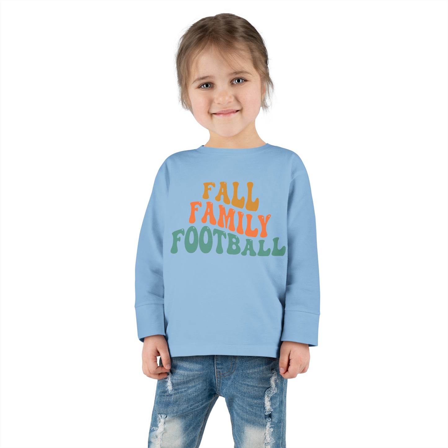 Fall Family Football Toddler Long Sleeve Tee