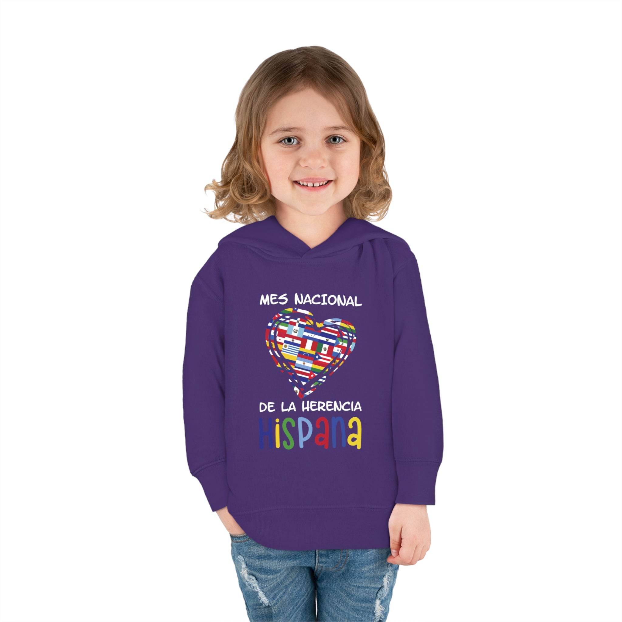 Mes Nacional Heart - Hispanic Heritage Month Toddler Hoodie