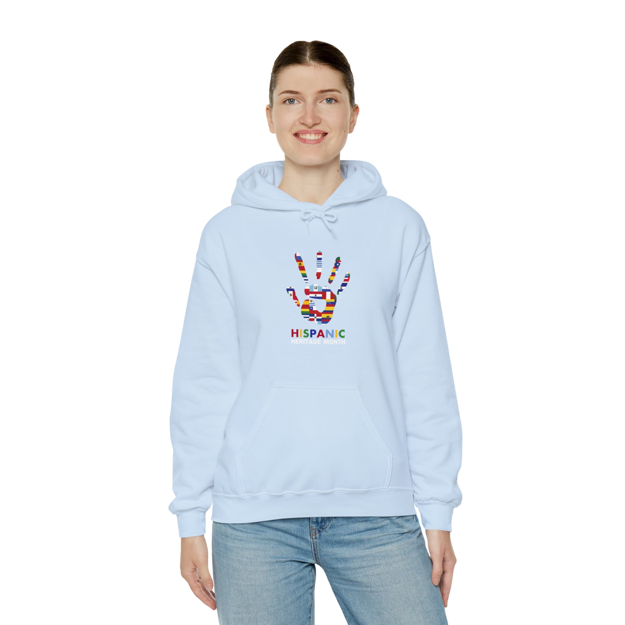 Flag Handprint - Hispanic Heritage Month Unisex Hoodie