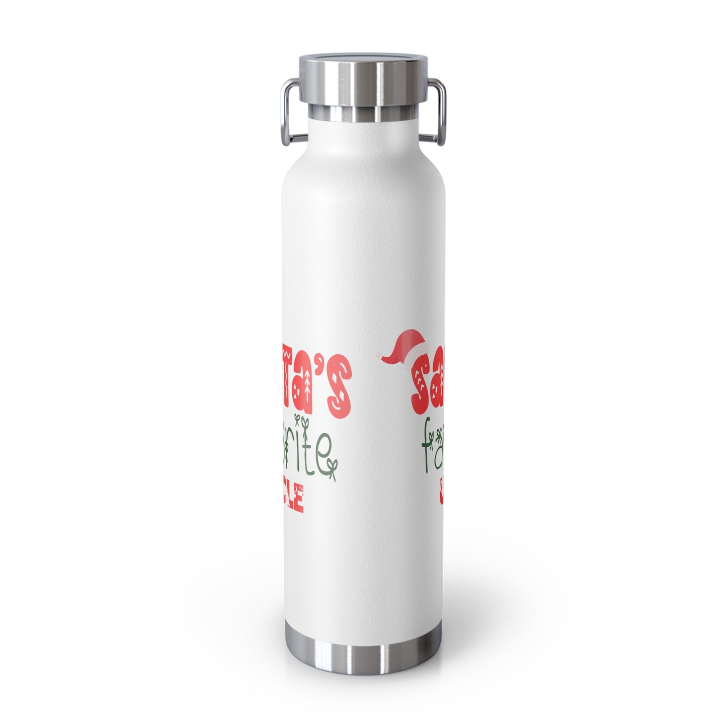 Santa's Favorite Uncle Copper Vacuum Insulated Bottle, 22oz