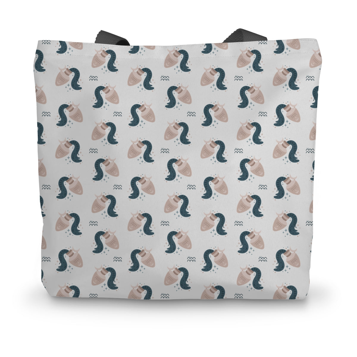 Aquarius Pattern Canvas Tote Bag