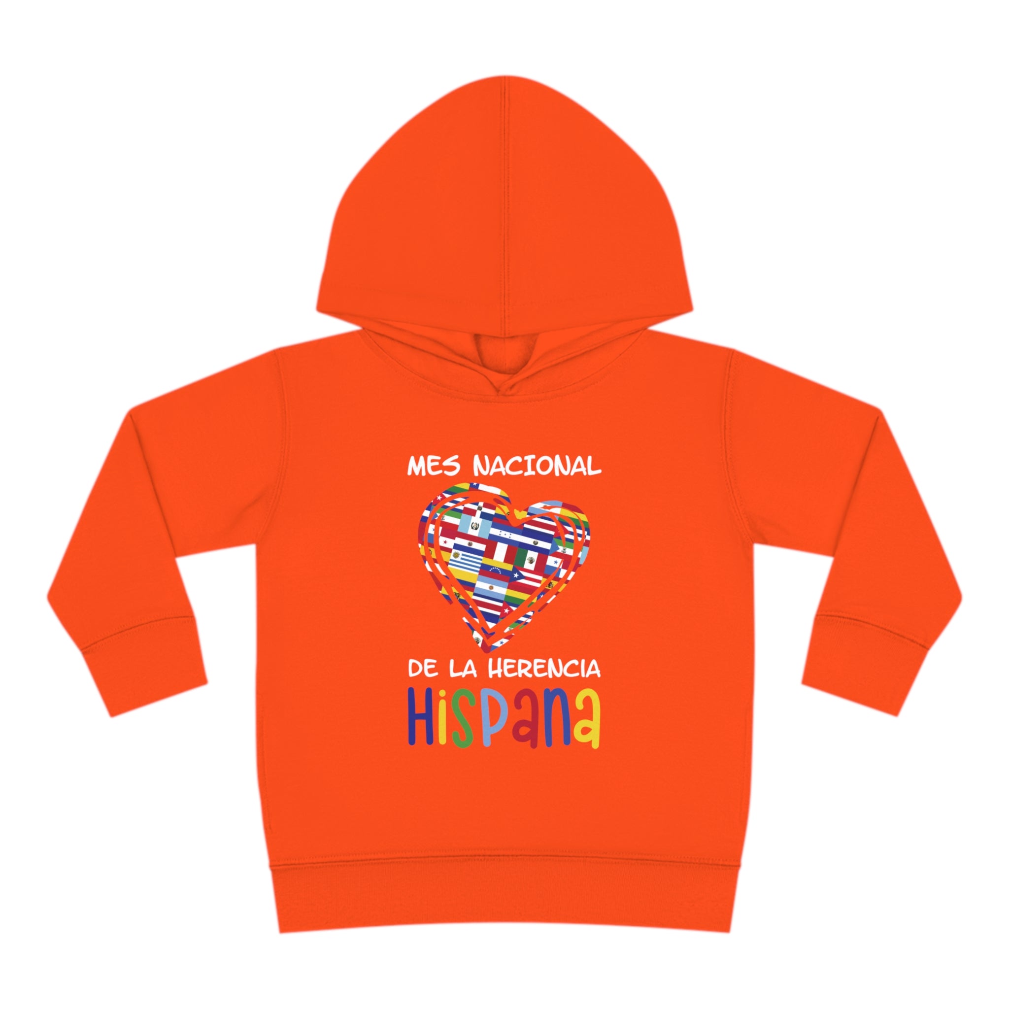 Mes Nacional Heart - Hispanic Heritage Month Toddler Hoodie