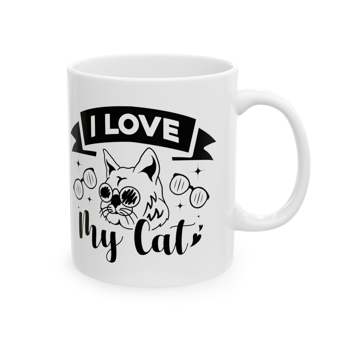 I Love My Cat Ceramic Mug 11oz