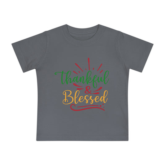 Thankful & Blessed Baby Short Sleeve T-Shirt
