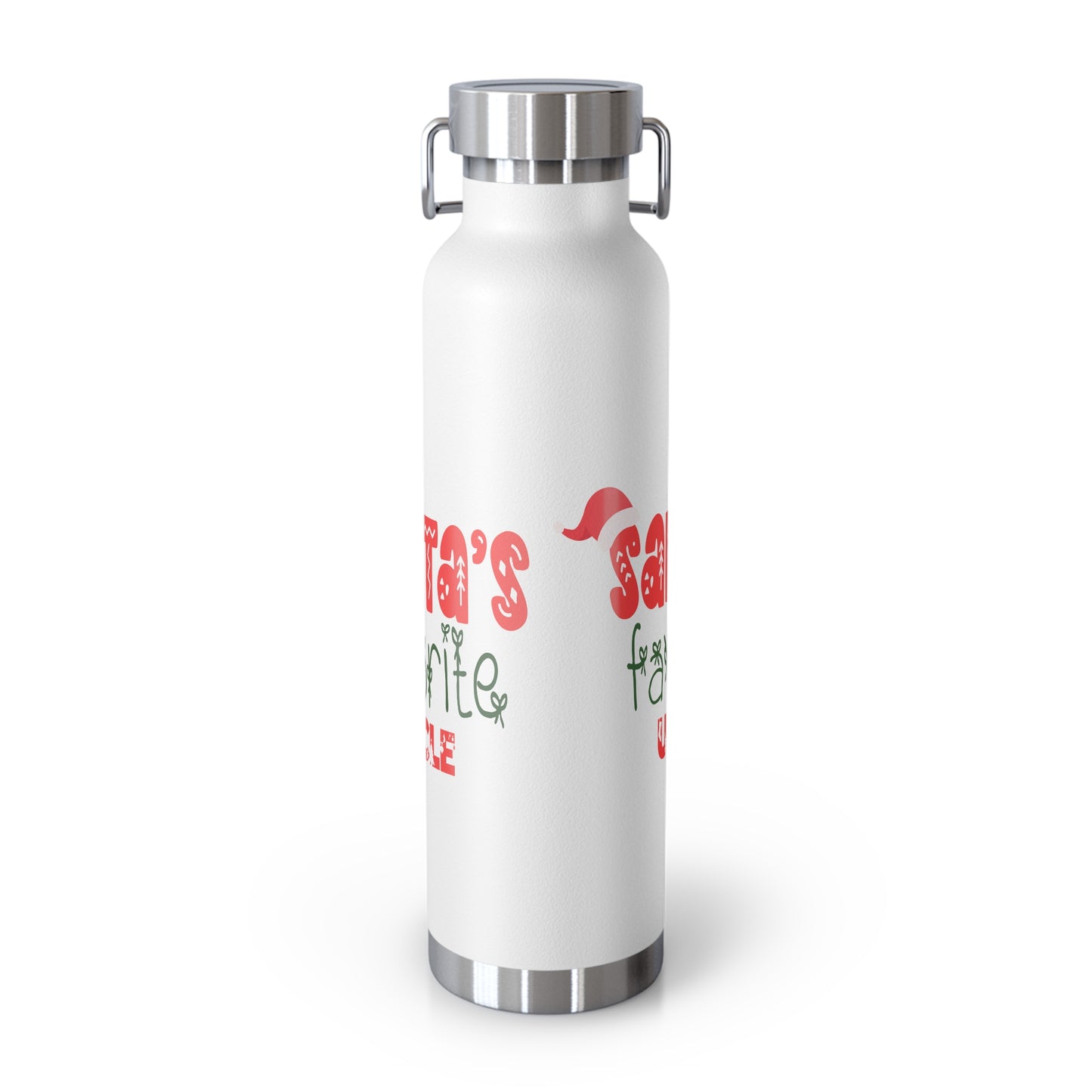 Santa's Favorite Uncle Copper Vacuum Insulated Bottle, 22oz