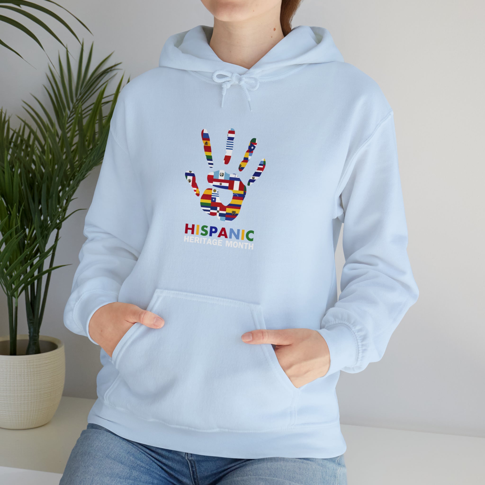 Flag Handprint - Hispanic Heritage Month Unisex Hoodie
