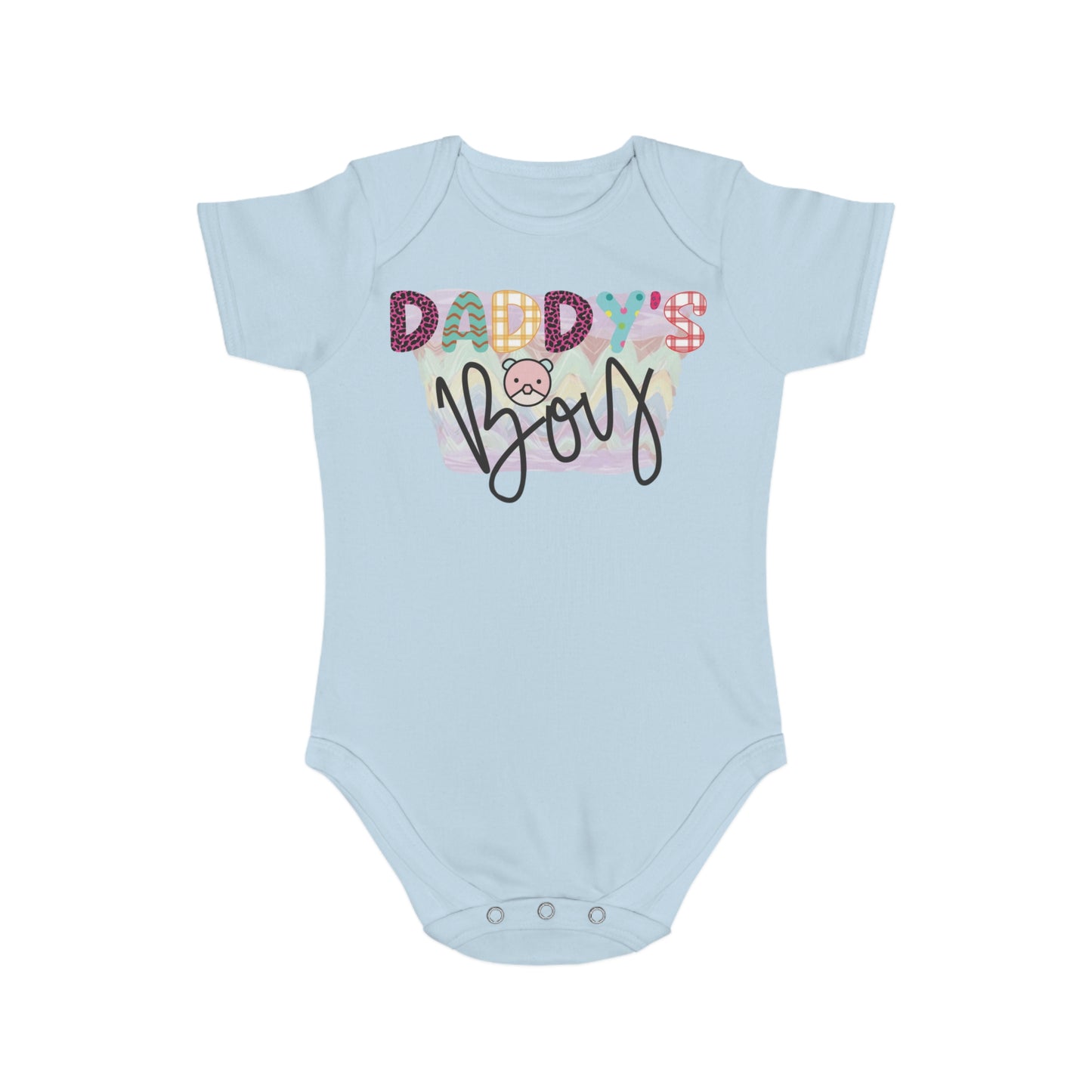 Daddy's Boy, Daddy's Boy Onesie, Daddy's Boy Jumpsuit, Daddy's Boy Bodysuit, Short Sleeve Baby Bodysuit, 100% cotton onesie