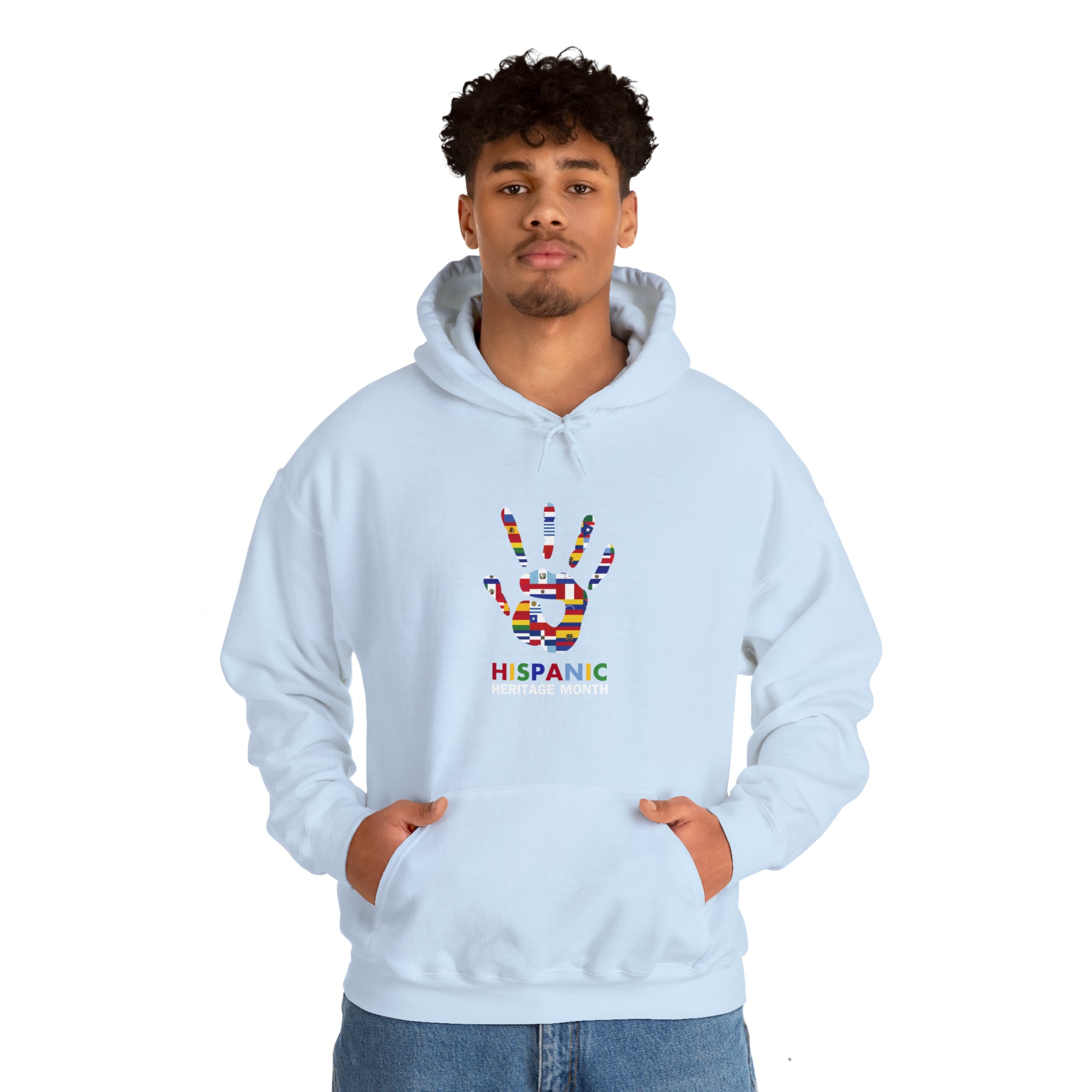 Flag Handprint - Hispanic Heritage Month Unisex Hoodie