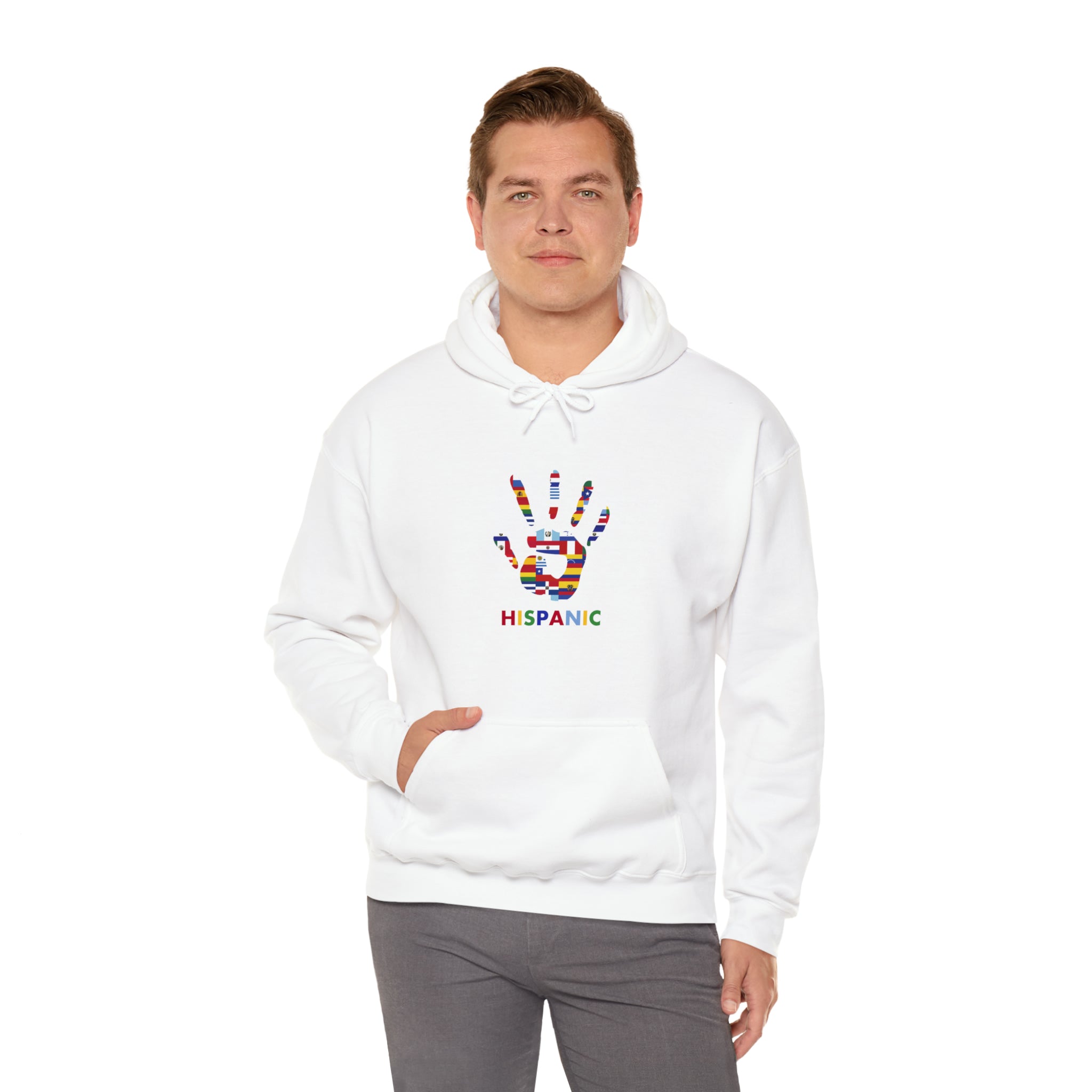Flag Handprint - Hispanic Heritage Month Unisex Hoodie