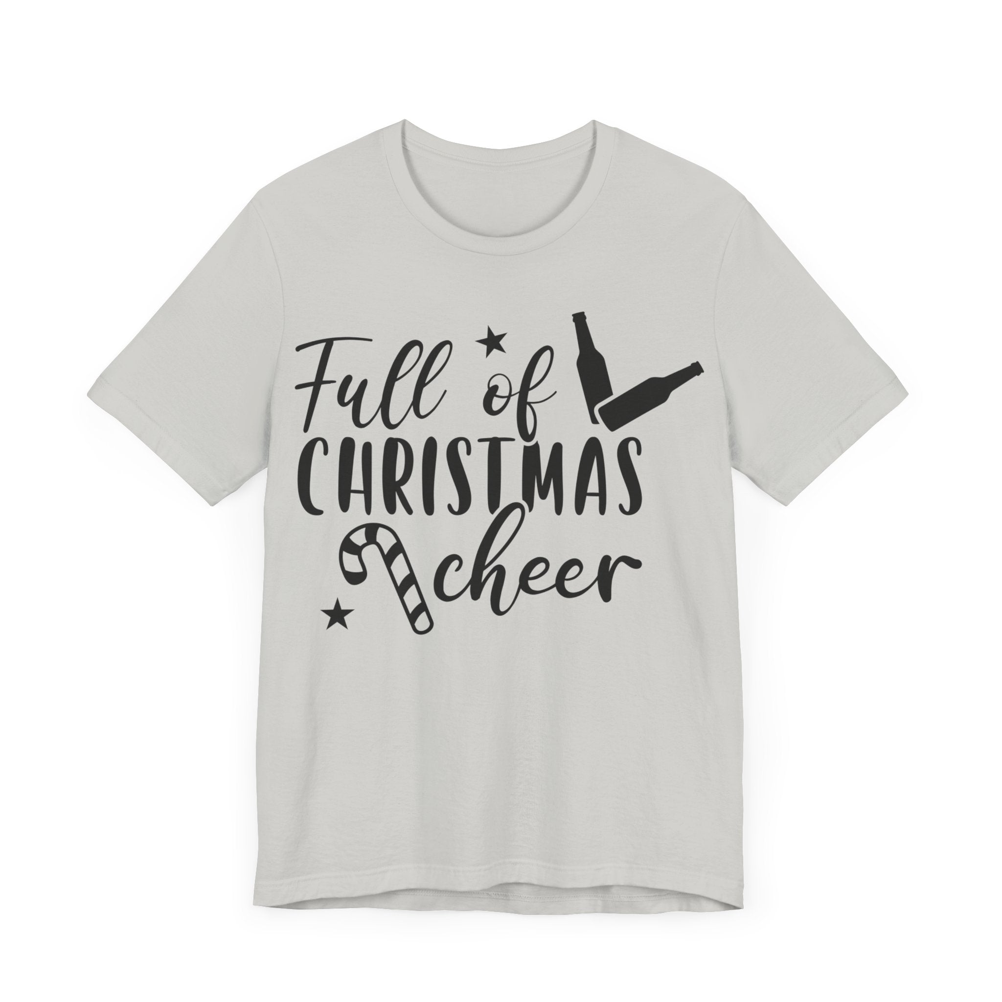 Full of Christmas Cheer & Beer Unisex Jersey Short Sleeve Tee
