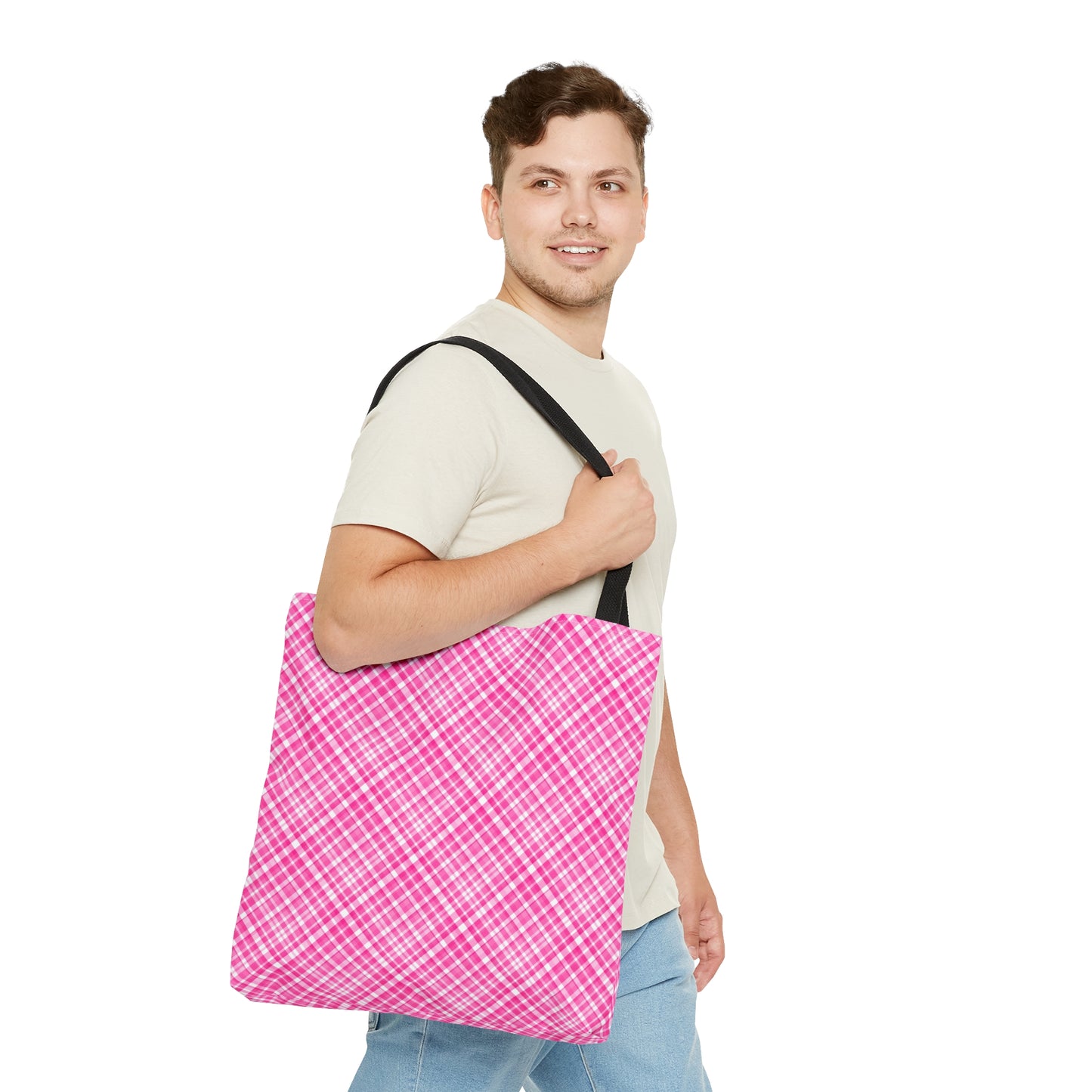 Pink Breast Cancer Awareness Tote Bag