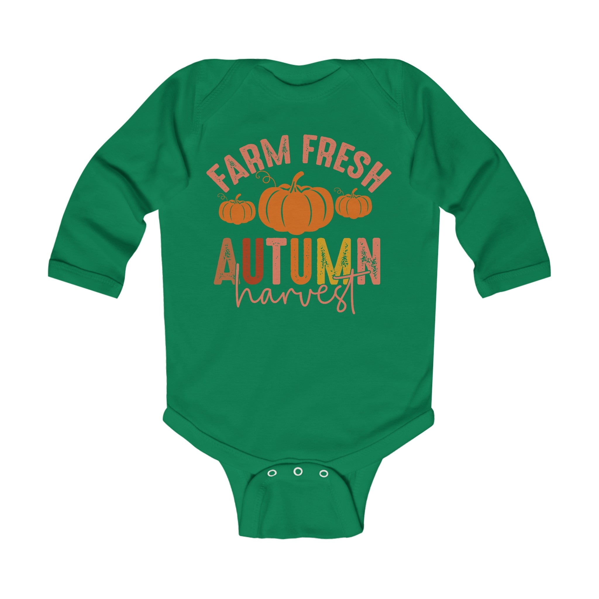 Farm Fresh Autumn Harvest Infant Long Sleeve Bodysuit Onesie