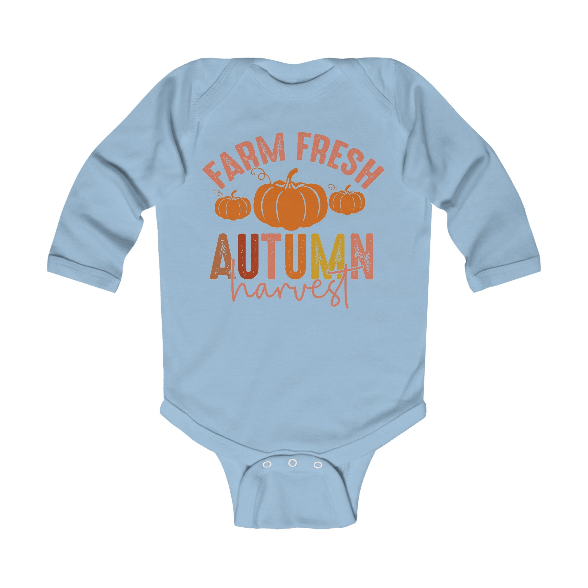 Farm Fresh Autumn Harvest Infant Long Sleeve Bodysuit Onesie