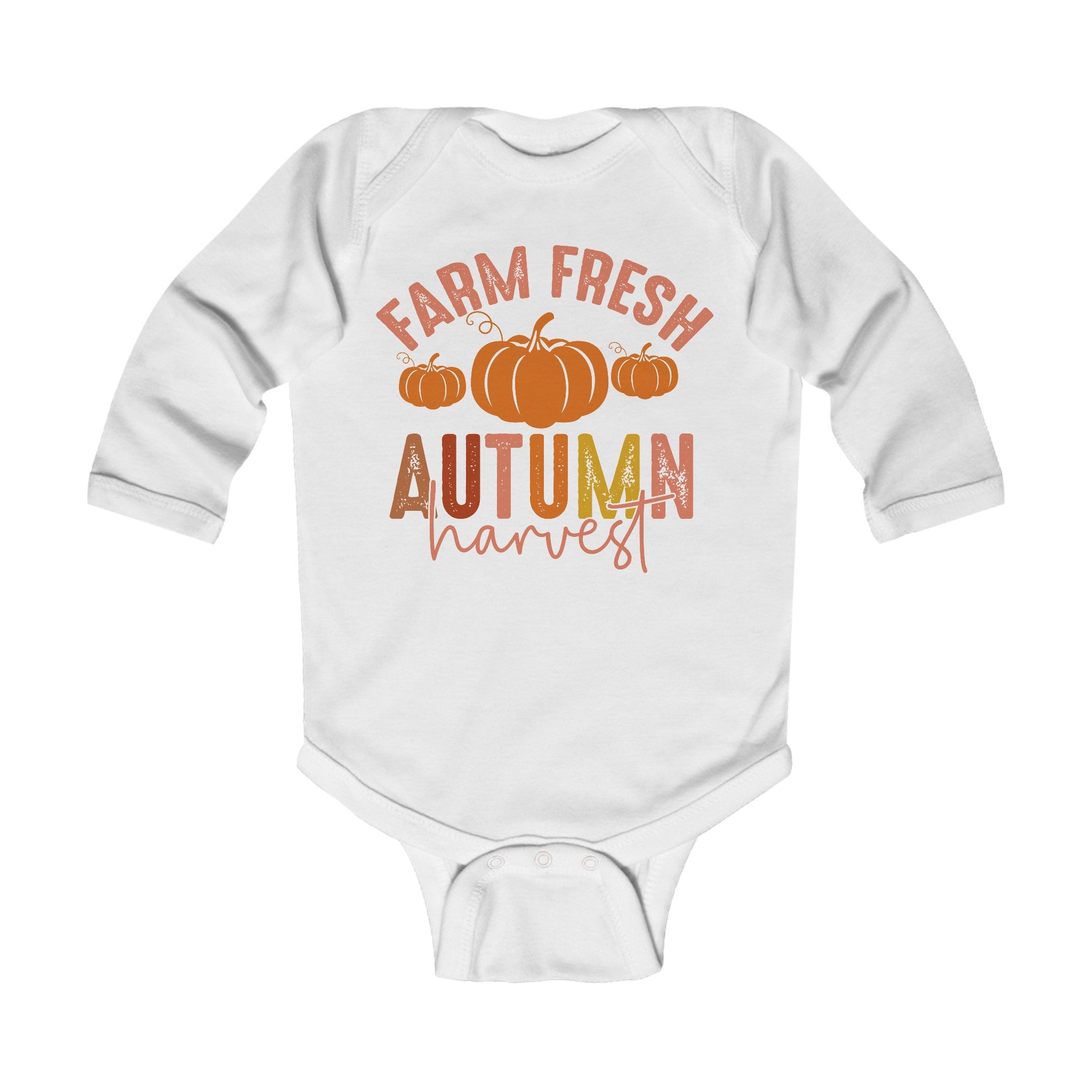 Farm Fresh Autumn Harvest Infant Long Sleeve Bodysuit Onesie