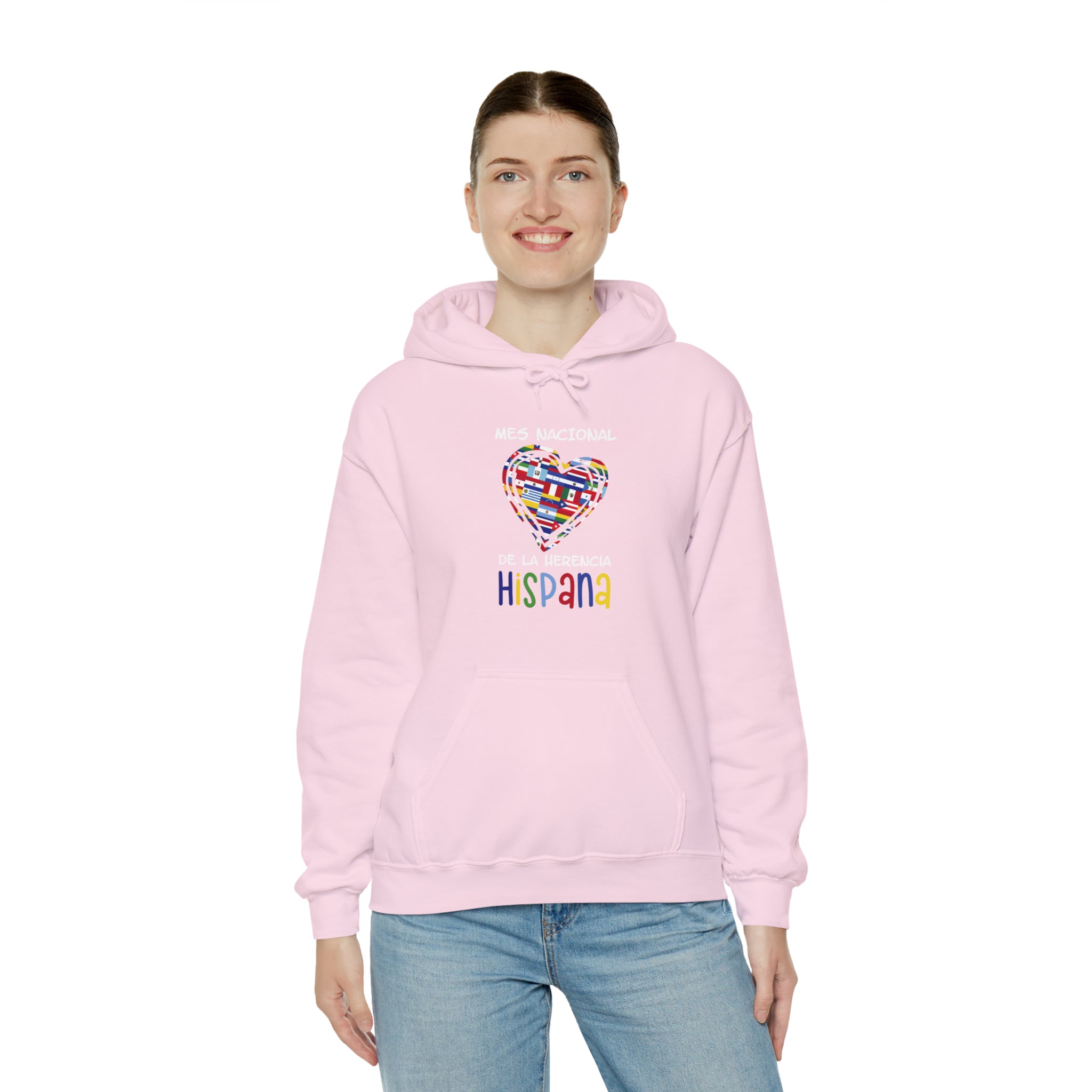 Mes Nacional Heart - Hispanic Heritage Month Unisex Hoodie