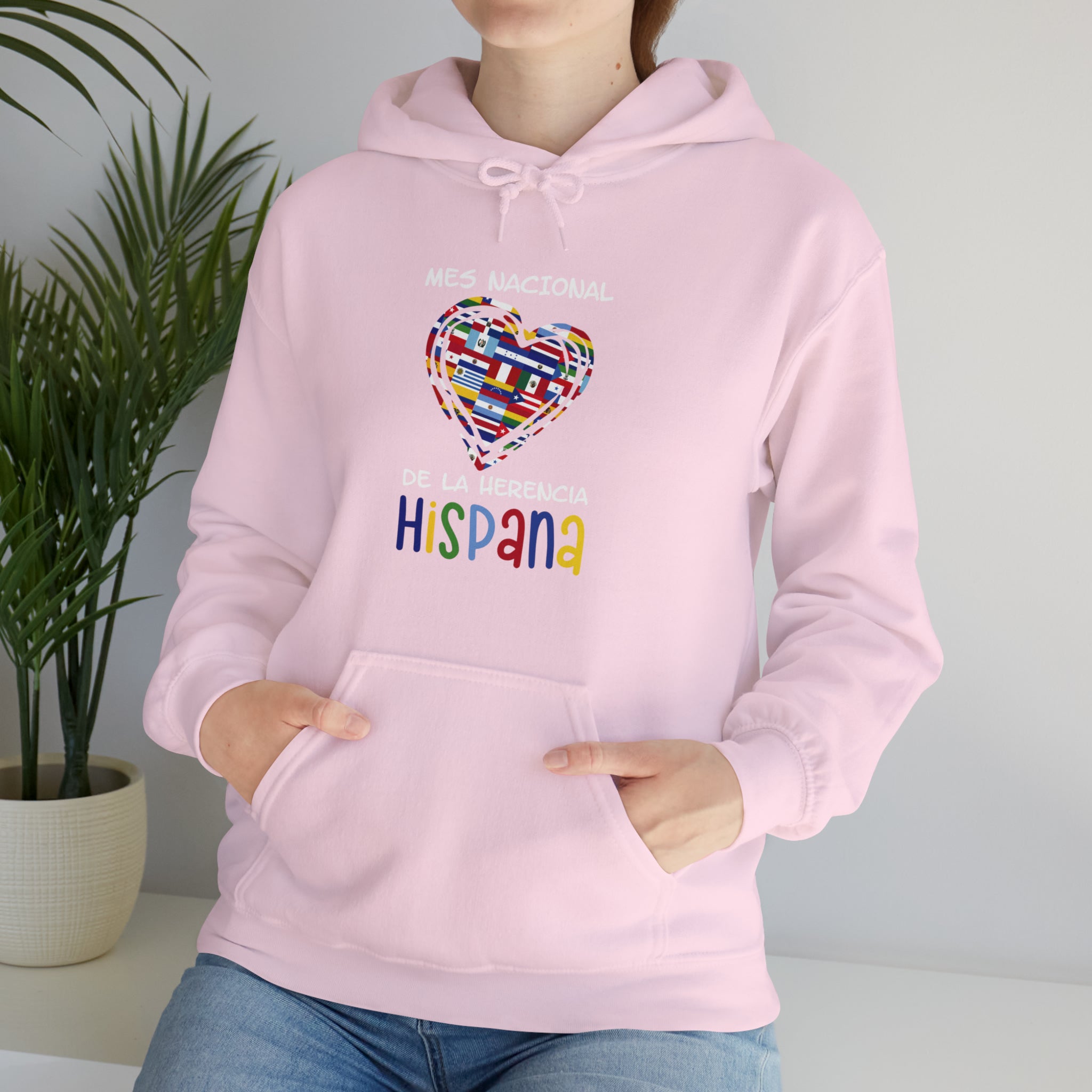 Mes Nacional Heart - Hispanic Heritage Month Unisex Hoodie